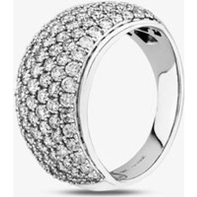 9ct White Gold 2.00ct Diamond Pave Ring THR2910-200 9K L - Silver