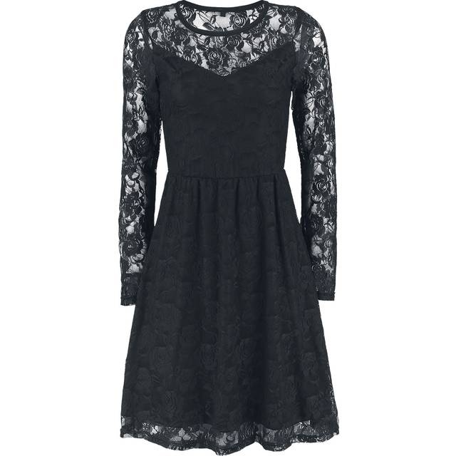 Gothicana by EMP Lace Dress Short dress black - 7XL
