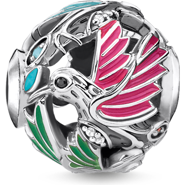 Thomas Sabo bead hummingbird silver multicoloured K0339-340-7 - green/orange/pink/red/black/silver-coloured/turquoise/white - one size