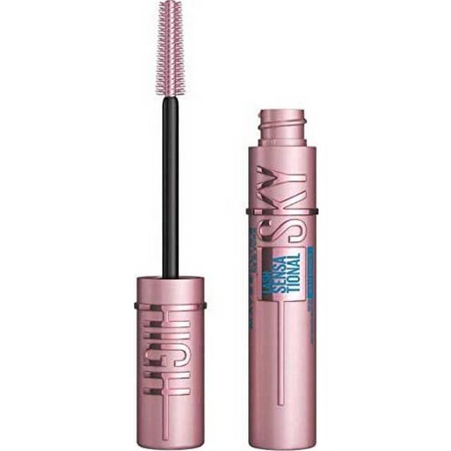 Maybelline Lash Sensational Sky High Mascara Waterproof Very Black - Vandfast mascara test - Dinskønhed.dk