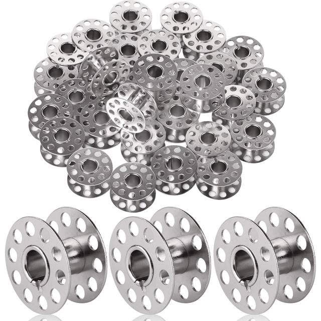 Mr. Pen- Bobbins  Metal Bobbins  32 Pack  Bobbins for Sewing Machine  Bobbins for Brother Sewing Machine  Bobbins for Singer Sewing Machine  Sewing Ma