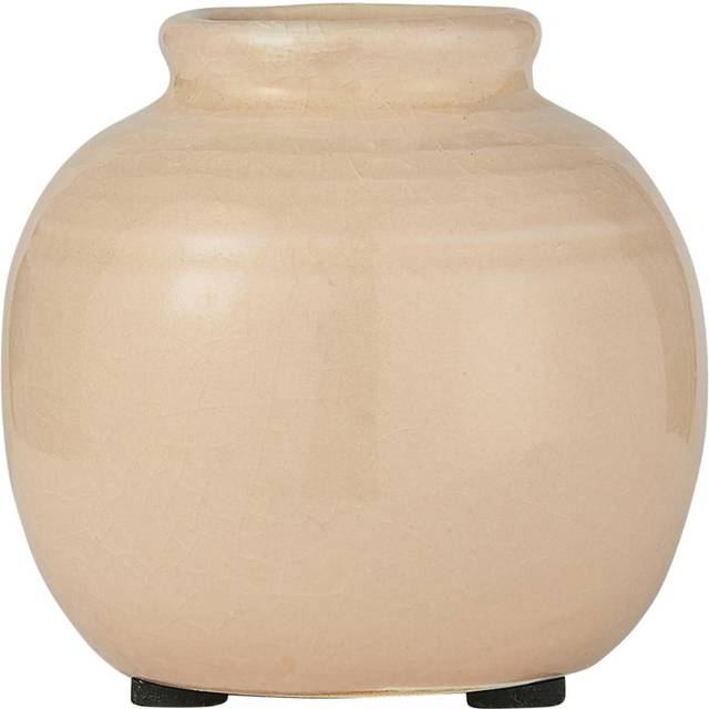 Vase "Yrsa" sart rosa mini rustik m/ riller - Ib Laursen H: 7,5