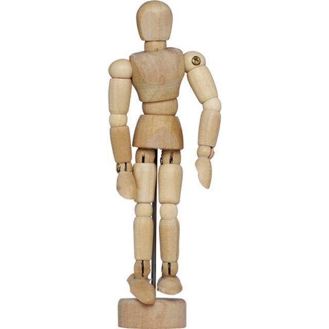 Modelldocka mini trä H.11 cm