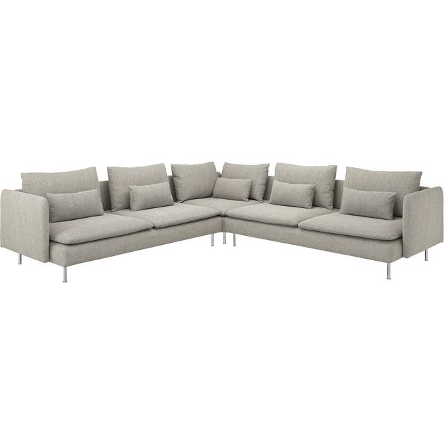 SÖDERHAMN hörnsoffa, 6-sits, Viarp beige/brun