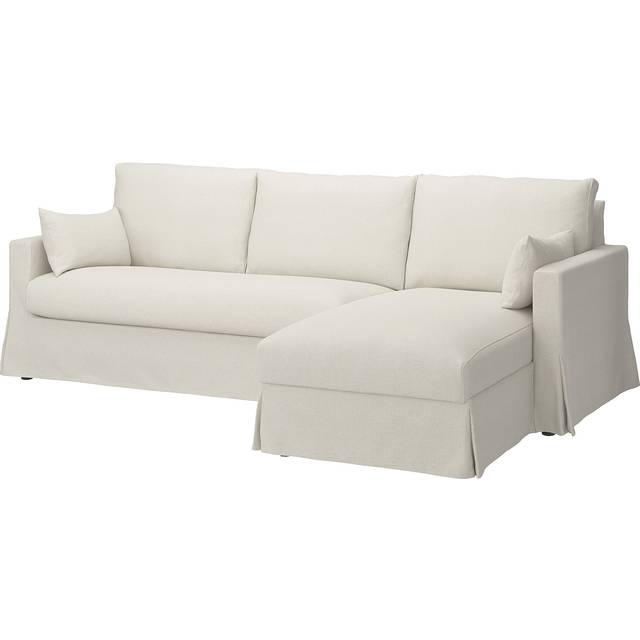 HYLTARP kläds t 3-sitssoffa m schäsl, höger, Gransel natur