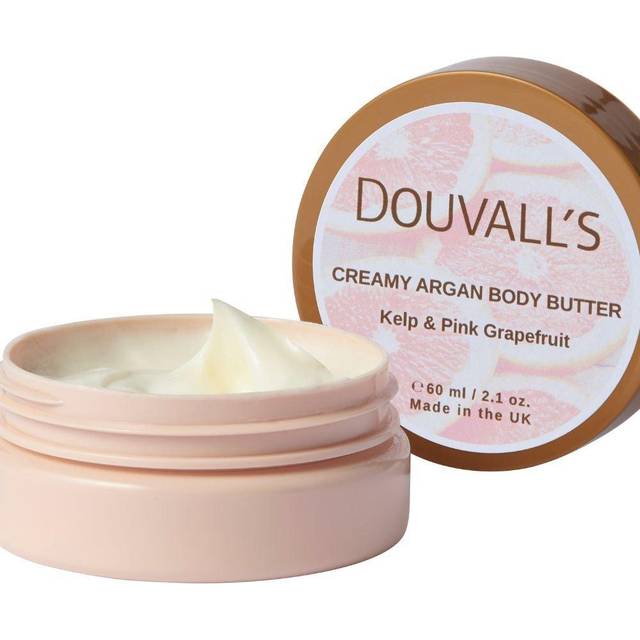 Douvall's Organic Creamy Argan Body Butter 60ml Grapefruit