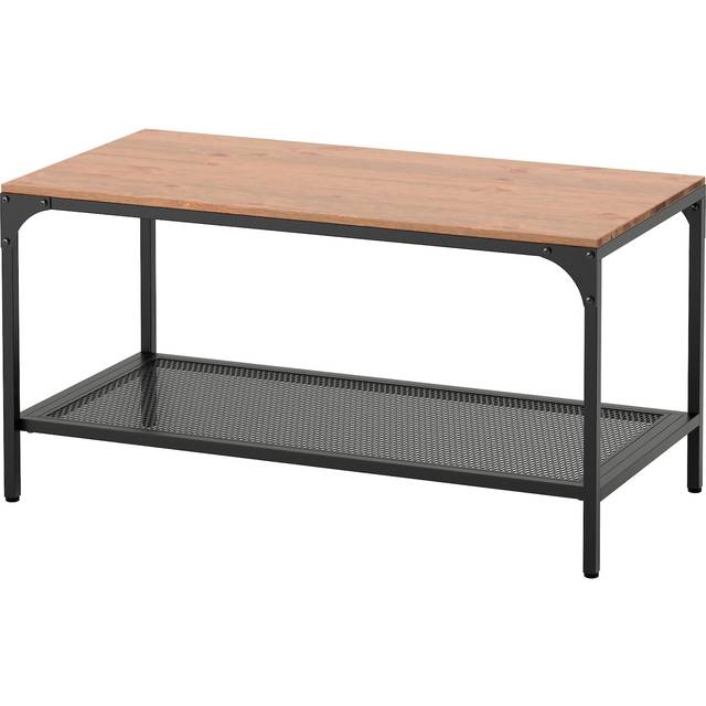 FJÄLLBO Soffbord, svart, 90x46 cm