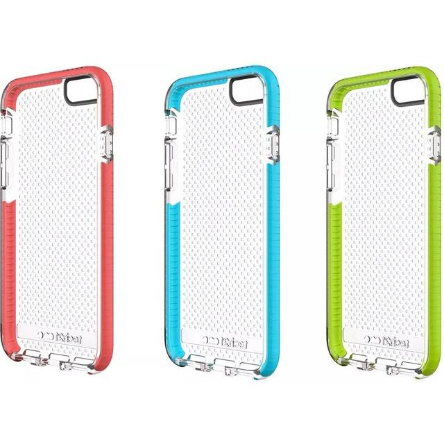 Tech21 case for apple iphone 6 & iphone 6s evo mesh sport cover clear blue