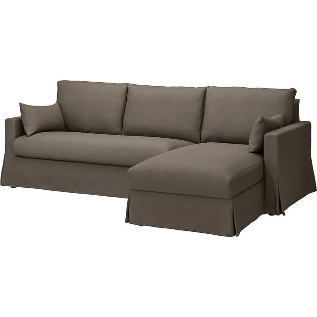 HYLTARP kläds t 3-sitssoffa m schäsl, höger, Gransel gråbrun