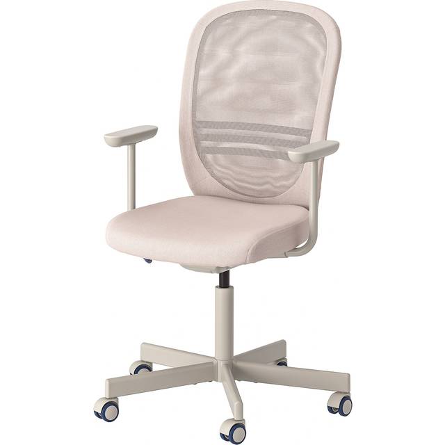 FLINTAN kontorsstol med armstöd, beige