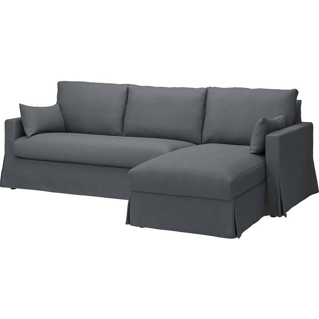 HYLTARP kläds t 3-sitssoffa m schäsl, höger, Gransel grå