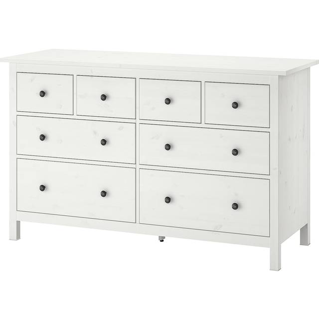 HEMNES Byrå med 8 lådor, vitbets, 160x96 cm