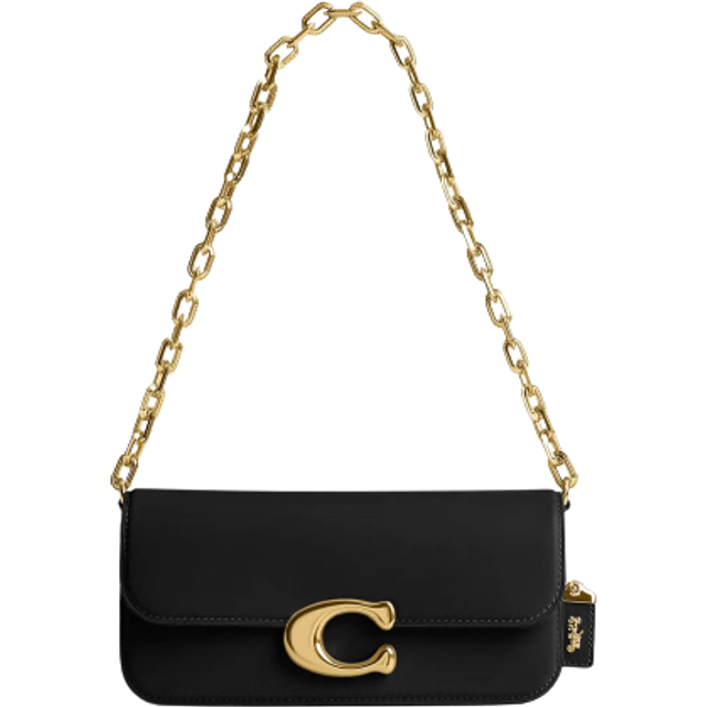 Coach Leather Idol 23 Shoulder Bag - Black