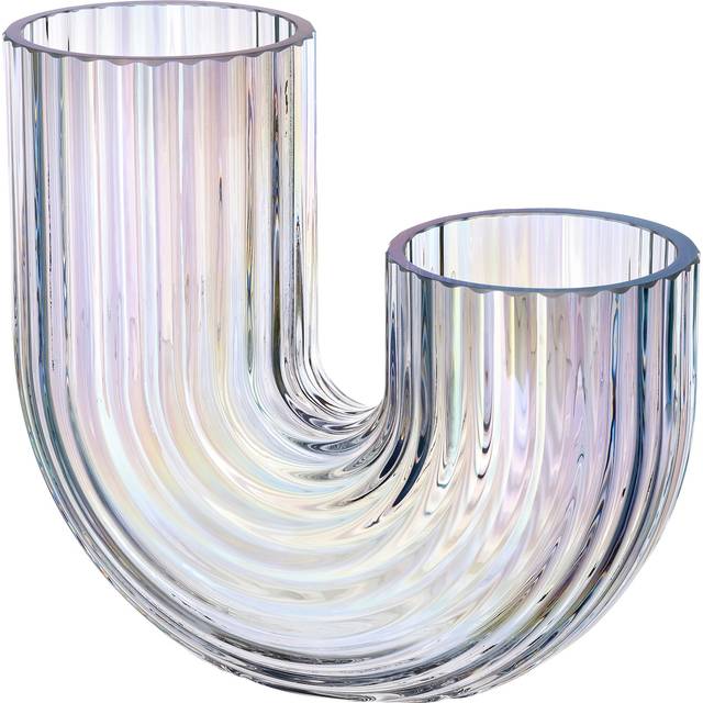 RÄFFELBJÖRK vas, pärlemofärgad, 20 cm