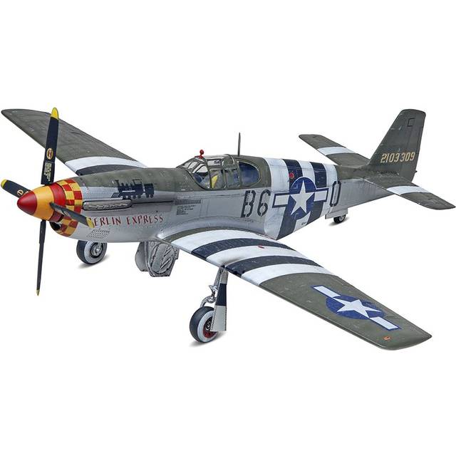 Level 4 Model Kit North American P-51B Mustang Fighter Aircraft 1/32 Scale Model by Revell