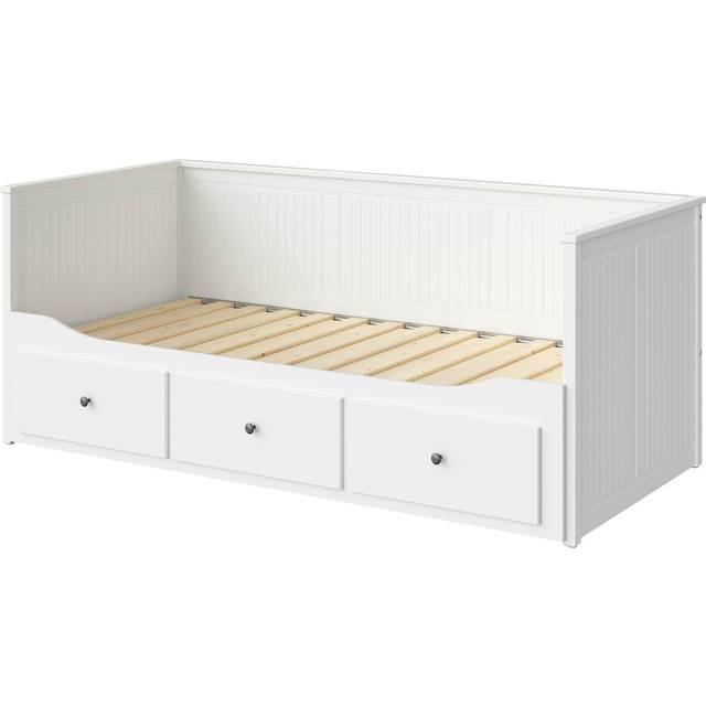 HEMNES Dagbäddstomme med 3 lådor, vit, 80x200 cm