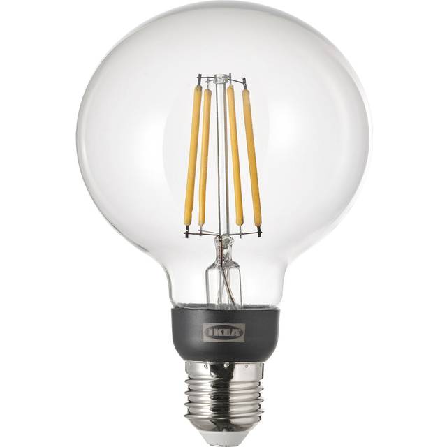 TRÅDFRI LED ljuskälla E27 470 lumen, smart trådlös dimbar/varmvit klar/globformad