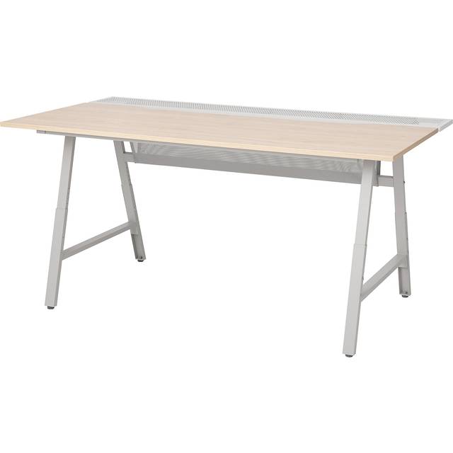 UTESPELARE skrivbord för gaming, askmönstrad/grå, 160x80 cm