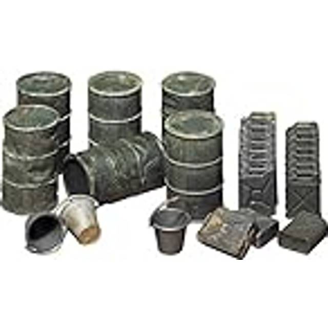 Tamiya Models Oil Drums/Jerry Cans/Buckets