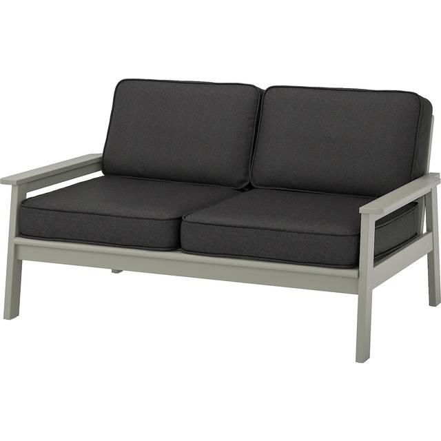 BONDHOLMEN 2-sits soffa, utomhus, grålaserad/Järpön/Duvholmen antracit, 139x81x89 cm