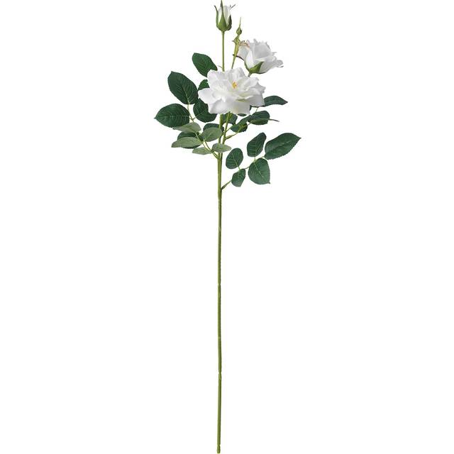 SMYCKA konstgjord blomma, inom-/utomhus/Ros vit, 65 cm
