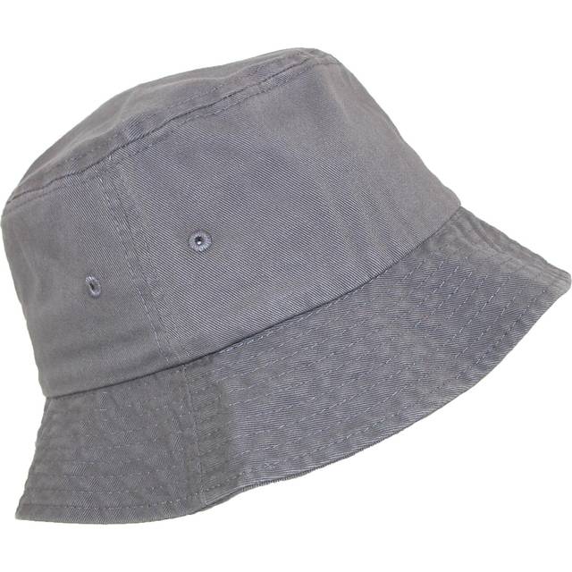 Sportsman Cotton Twill Packable Travel Bucket Hat - Charcoal Grey one (one size)
