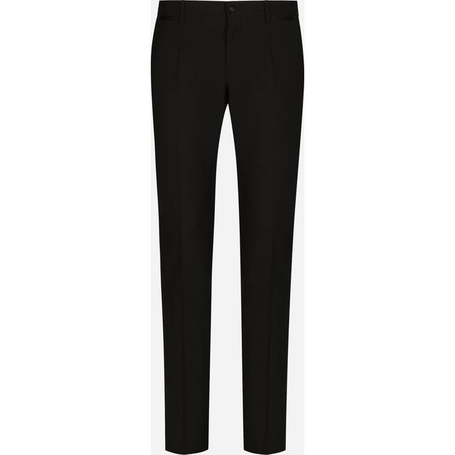Dolce & Gabbana, Byxor, Herr, 2Xl, Slim Fit Casual Byxor - black (2XL)