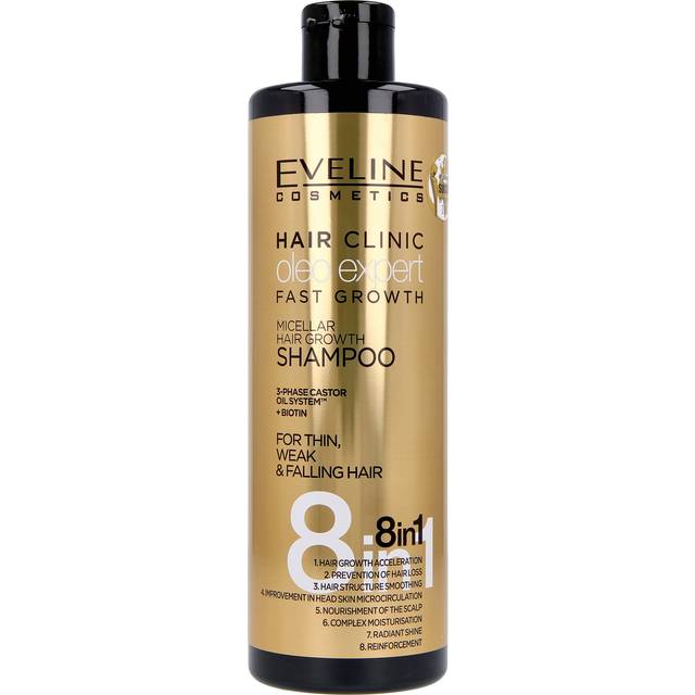 Eveline Hair Clinic Oleo Expert 8 In 1 Micellar Hair Growth Shampoo 400ml
