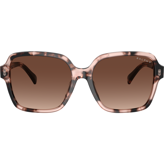 Ralph By Ralph Lauren RA5304U 6058T5 - Shiny Pink Havana Polarized (Polar Gradient Brown)