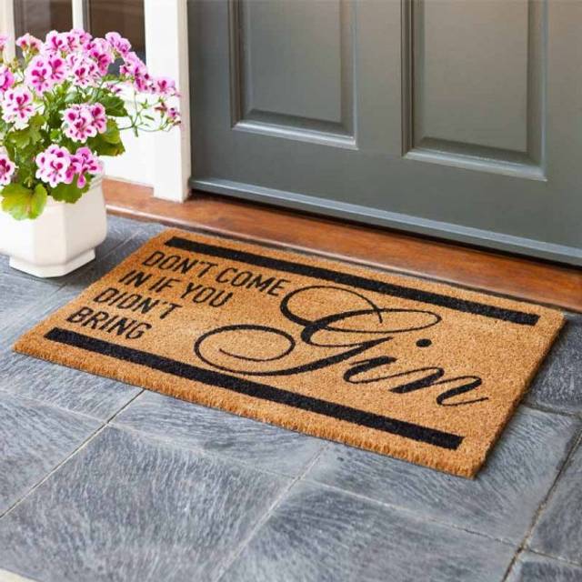 Decoir Mat Don't Come In No Gin Funny Novelty Coir Doormat 75 x 45cm