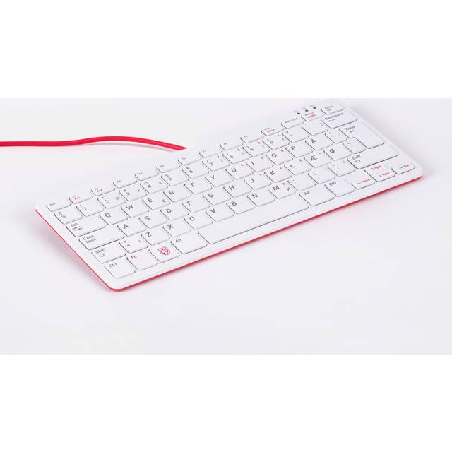 Raspberry Pi RPI-KEYB DK USB Keyboard - Red/White