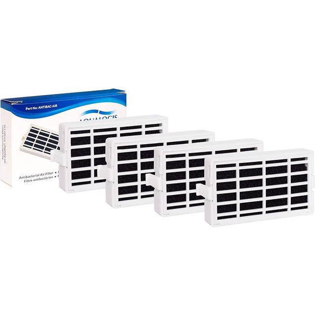 Aqualogis | 4-pack Antibacterial Air Filter for Refrigerator Whirlpool, Indesit, IKEA, KitchenAid, Hotpoint - Compatible with Microbn ANT001, ANT-001,