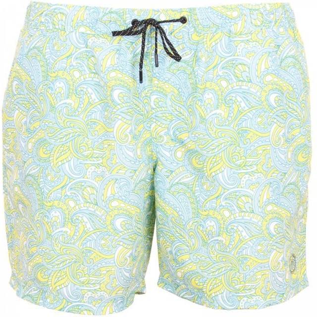 Jack & Jones Plus Size Fiji Paisley Swim Shorts Ethereal Blue