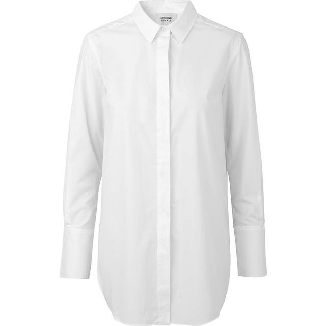 Second Female - Skjorta Larkin LS Classic Shirt - Vit