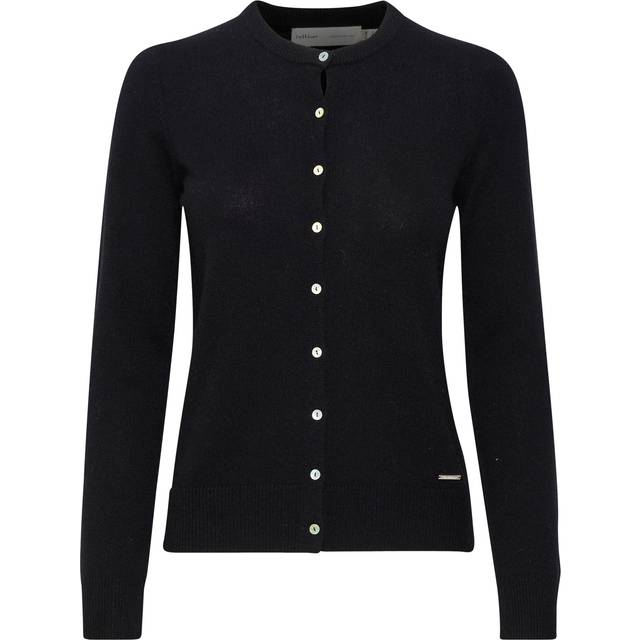 InWear, Stickade tröjor & koftor, Dam, Xs/S, Svart Cashmere Cardigan med Knappar
