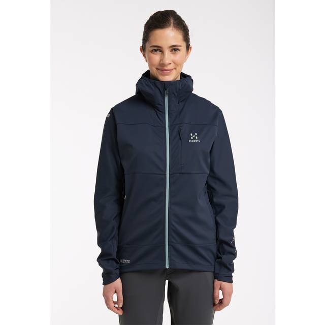 L.I.M Hybrid Softshell Jacket Women Tarn blue/Frost blue