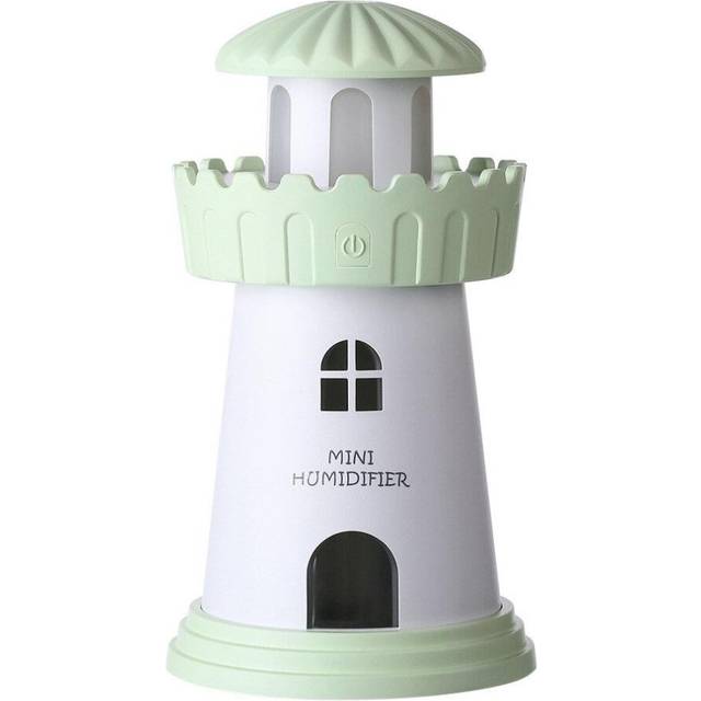 (Green) Creative Humidifier 150ml LED Light Ultrasonic Air Humidifier For Car Office Desk USB Charging