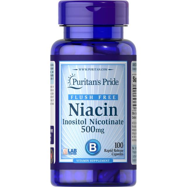Puritan's Pride - Flush Free Niacin 500 mg - 100 Capsules