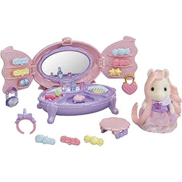 Calico Critters Pony's Vanity Dresser Set  Dollhouse Playset with Figure and Accessories