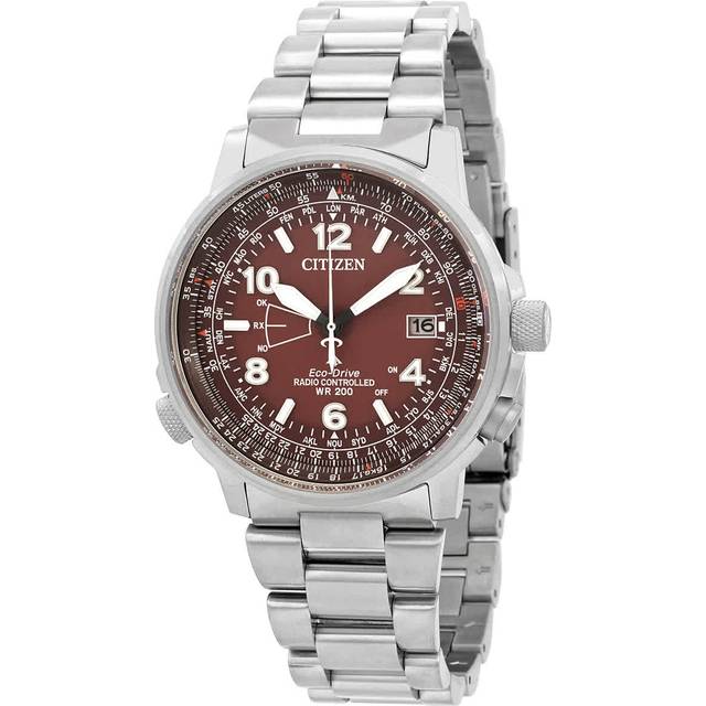 Citizen Promaster Sky Radio-Controlled Eco-Drive CB0241-85X 200M Men's Watch burgundy