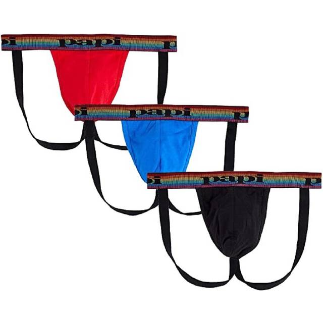 Papi Men's 3-Pack Jockstrap  Athletic Supporter  Breathable Male Worko