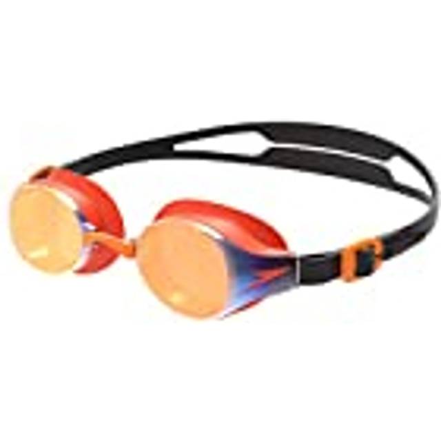 Speedo Unisexungdom hydropure spegel junior goggle simning, svart/mango/guld, en storlek