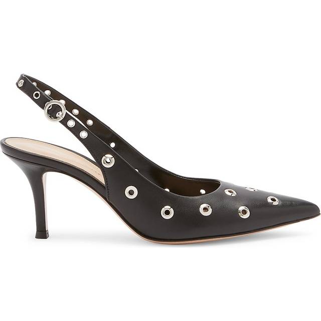 Gianvito Rossi Lydia studded leather slingback pumps - black (UK 4)