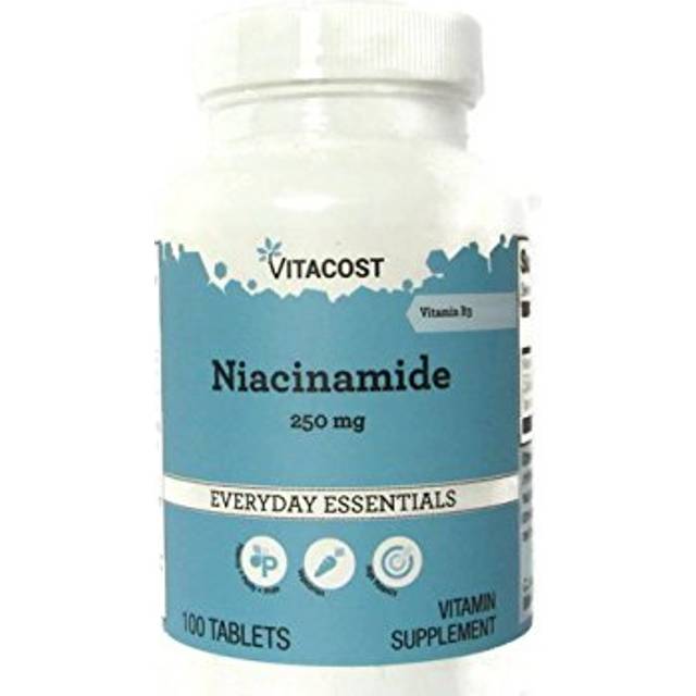 Vitacost Niacinamide - Vitamin B-3 250 mg - 100 Tablets