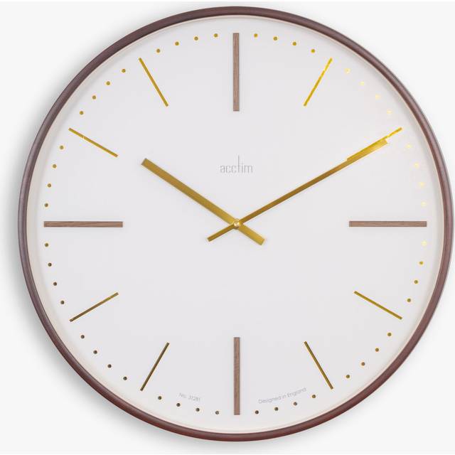 Acctim Knoll Dark Walnut 53cm Wall Clock, Brown