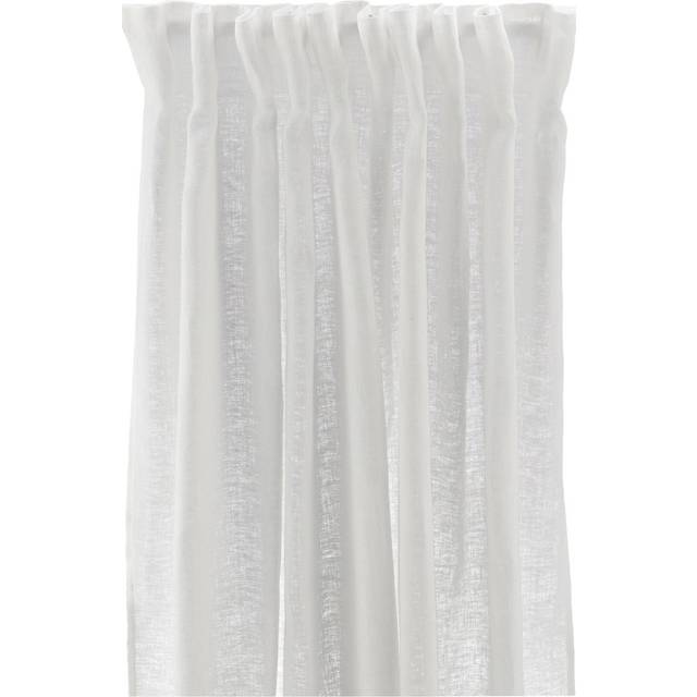 Scandi Living Tranquility gardinlängd med multiband 139x250 cm Vit