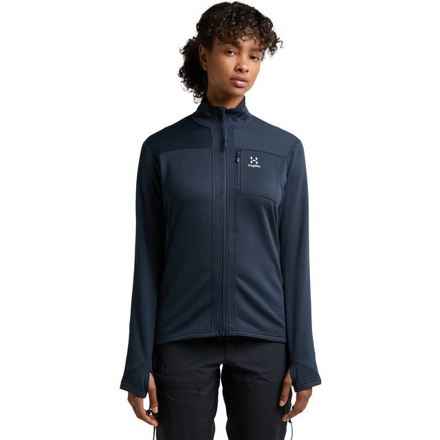 Haglöfs ROC Spitz Mid Jacket Women - Fleecetröjor - Dam Tarn Blue M