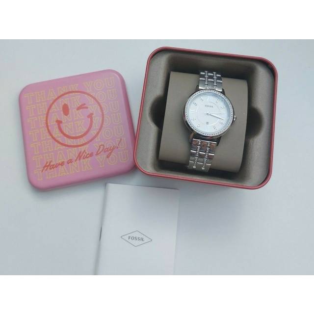 Fossil Gwen WoMens Silver Watch ES4880 Stainless Steel - One Size