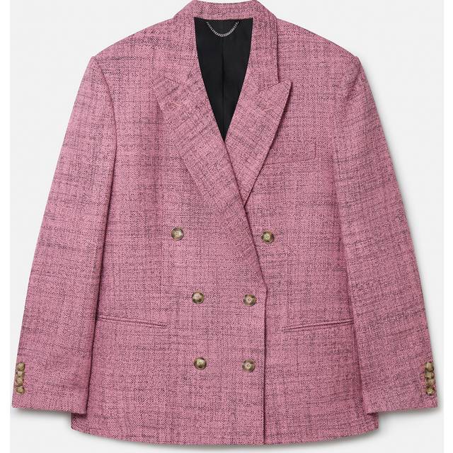 Stella McCartney Double-breasted wool blazer - pink (UK 18)