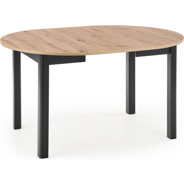 Matbord förlängningsbart 102-142 cm ek/svart